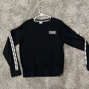 Long sleeved black Victorias Secret top from PINK!